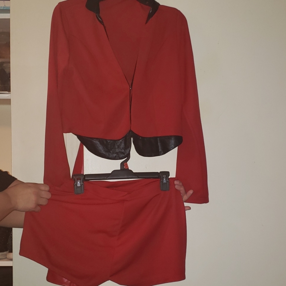 Blazer and shorts suit